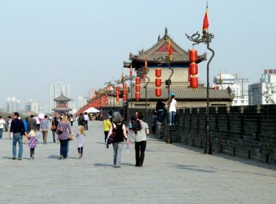 On Top of the Xi'an City Wall