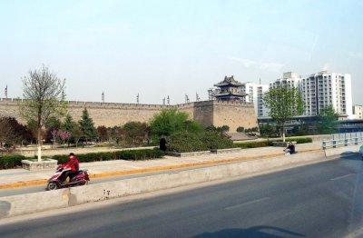 Outside Xi'an City Wall -- the Best Preserved in China