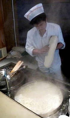 Final Step in Cooking Chinese Noodles for Lunch