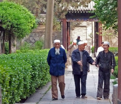 Leaving the Great Mosque of Xi'an
