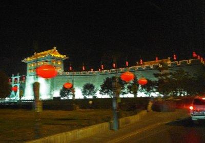 Xi'an City Wall at Night