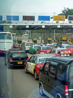 Stuck in Hong Kong Traffic