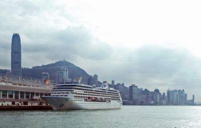 MS Nautica Docked at Hong Kong's Ocean Terminal