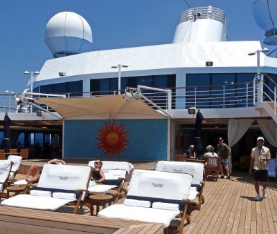 Double-wide Deck Chairs on MS Nautica