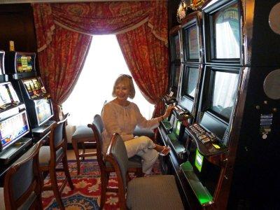 Mollie in the Casino on MS Nautica