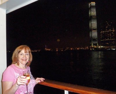 Drinking Champagne While Leaving Hong Kong