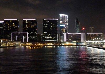 The Lights of Hong Kong as We Sail Away