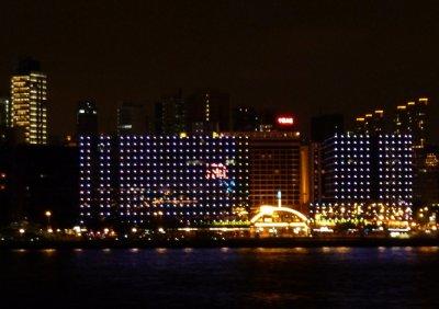 The Lights of Hong Kong as We Sail Away