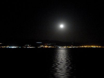 Full Moon on the Gulf of Aqaba