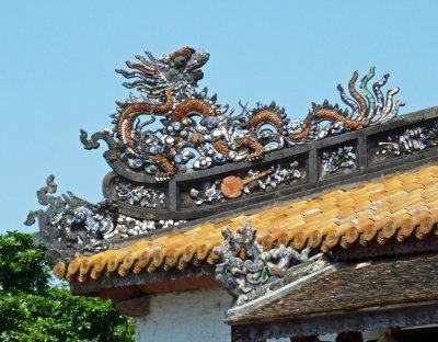 Dragon on the Roof of the Supreme Harmony Palace, Hue