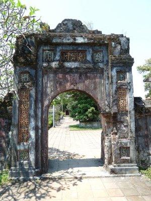 Gate to Palace of the Queen Mother (damaged by war in 1968 & typhoon in 1985)