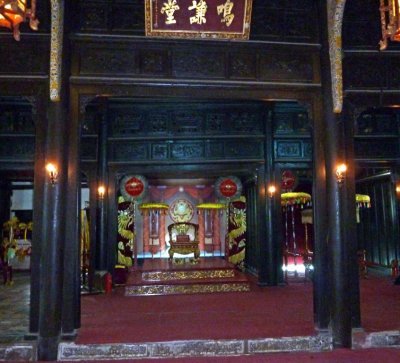 Inside The Royal Theater at Emperor Tu Doc's Tomb