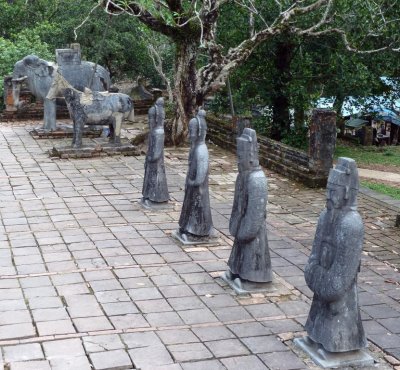 Mandarin Guards Await Orders from Emperor Tu Doc in the Afterlife