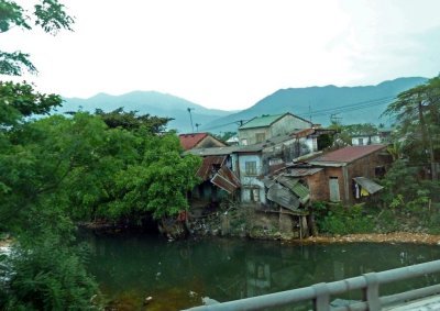 Vietnamese Houses on River