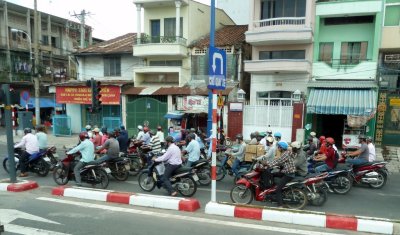 Lots of Mopeds in Saigon