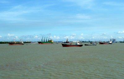 Ship Anchorage in the Saigon River