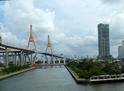 A Bridge and a Canal in Bangkok