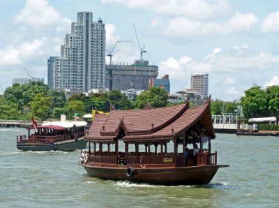 Boat on the Chaophraya River, Bangkok, Thailand