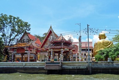 Temple on One of Bangkok's Canals