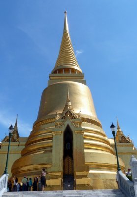  The Golden Chedi, Storage for Buddhist Sacred Scriptures Inscribed on Palm Leaves