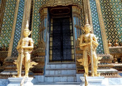 Golden Palace Guards on the Grounds of the Grand Palace, Bangkok