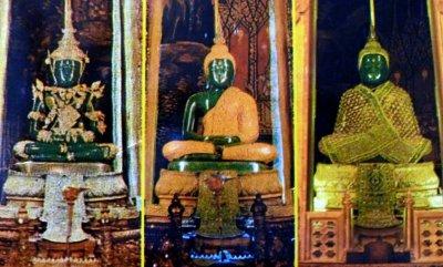 Summer Season, Rainy Season, and Winter Season Clothes of the Emerald Buddha