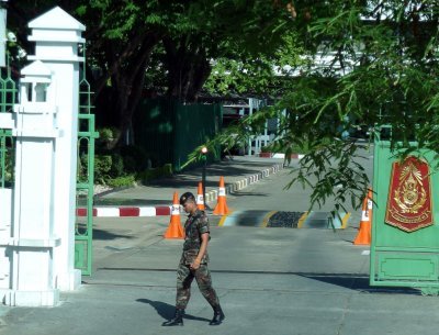 One of the Entrances to the Current Palace Grounds, Bangkok, Thailand