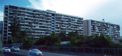 Public Housing Blocks in Bangkok, Thailand