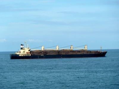 In the Straits of Malacca between Malaysia & Indonesia