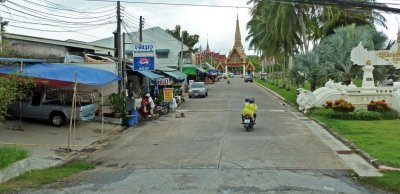 Street Leading to Wat Chalong Temple, Phuket, Thailand