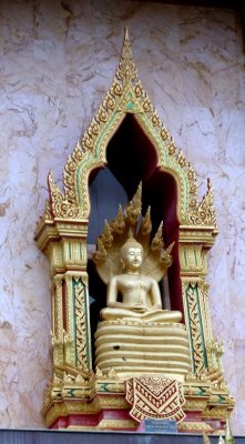 One of the Many Statues on the Wat Chalong Temple, Phuket