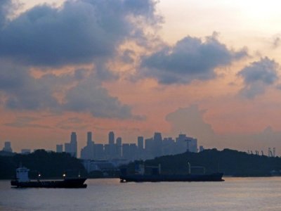Singapore Skyline in the AM