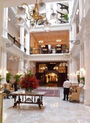 Lobby of the Raffles Hotel