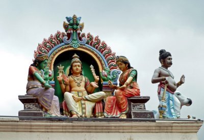 At the Sri Mariamman Temple, Singapore