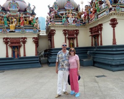 Bill & Susan at Sri Mariamman Temple