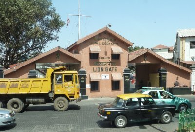 Lion Gate at the Port of Mumbai, India