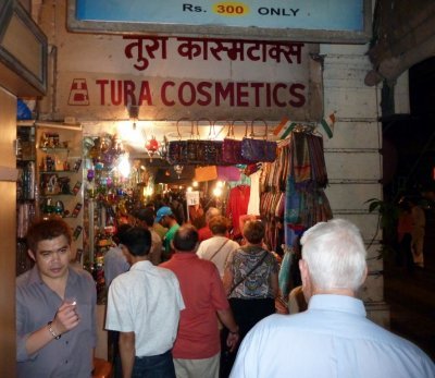 Shopping at the Chor Bazaar in Bombay