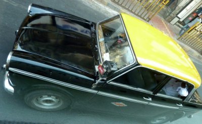 Bombay Taxi with Meter on Outside