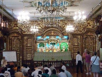 Inside the ISKON Temple, Bombay