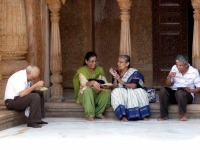 Krishna Followers at ISKON Temple, Bombay