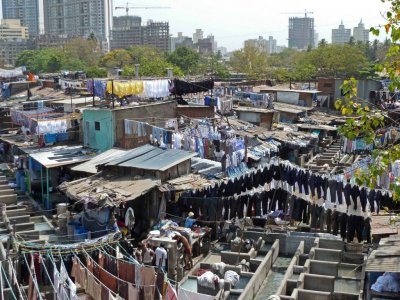 Dhobi Ghat is Where Much of Bombay's Laundry is Done by Hand