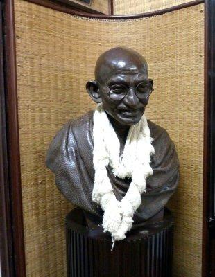 Gandhi Bust at Mani Bhavan