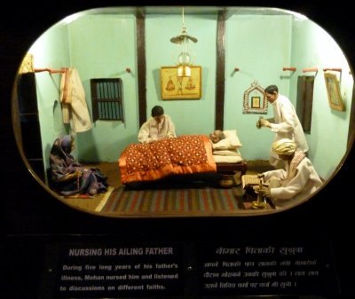 Shadowbox with Key Events in Gandhi's Life