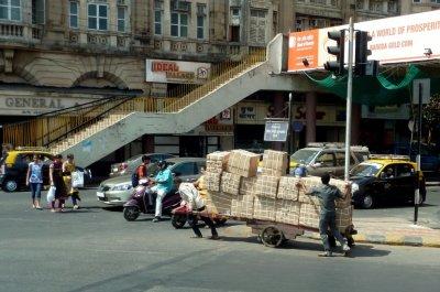 Heavy Load on the Streets of Bombay