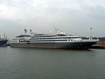 French Cruise Ship Docked at Cochin, India