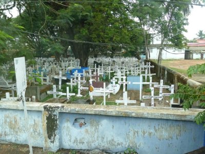 Cemetery in Cochin, India