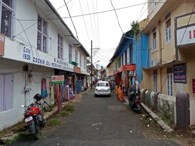 Street in the Jewish Quarter in Cochin, India