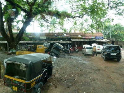 An Auto Rickshaw Mechanic in Cochin, India