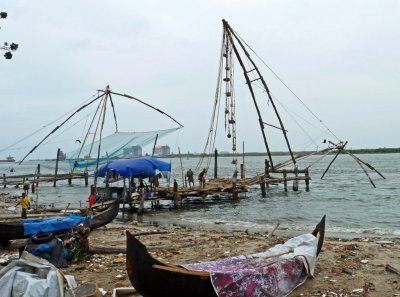 Counterweights for Chinese Fishing Nets in Cochin, India