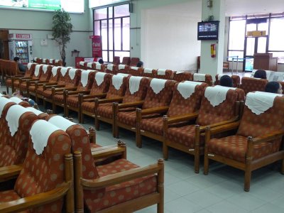 Nice Looking but Not Comfortable Chairs in Cochin International Airport